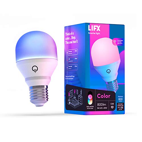LIFX Color A19 Smart LED Light Bulb: Vibrant Colors, Easy Control