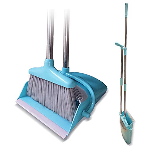 Lightweight Upright Broom and Dustpan Set