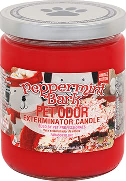 Limited Edition Peppermint Bark Pet Odor Exterminator Candle