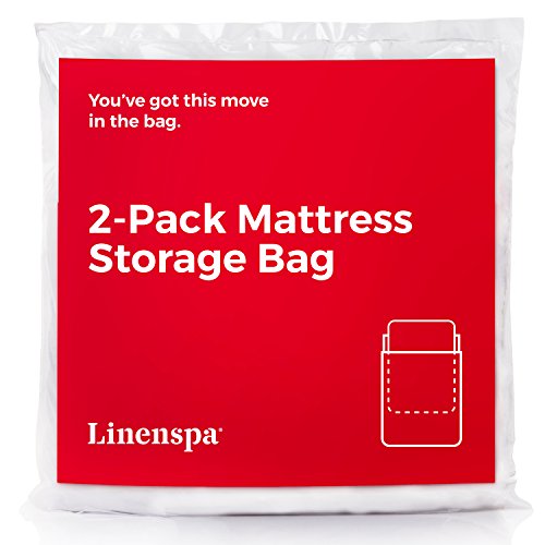 Linenspa Mattress Bag - 2 Pack Twin/Twin XL Mattress Bag for Moving and Storage