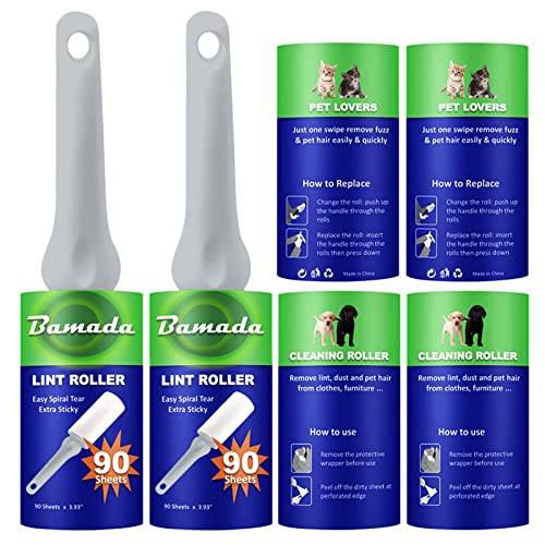 Lint Rollers for Pet Hair, Extra Sticky Portable Lint Remover