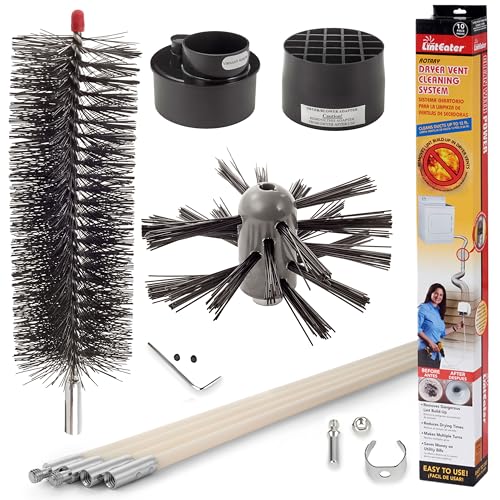 LintEater Rotary Dryer Vent Cleaning Kit - Comprehensive and Effective