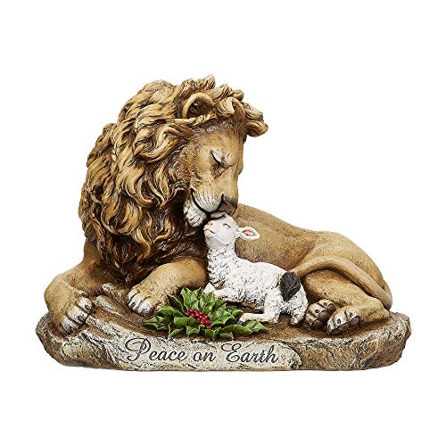 Lion and Lamb Statue - Joseph's Studio