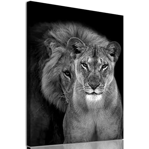 Lion and Lioness Wall Art