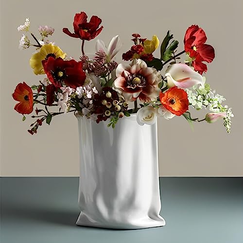 Liotww Ceramic Paper Bag Vase