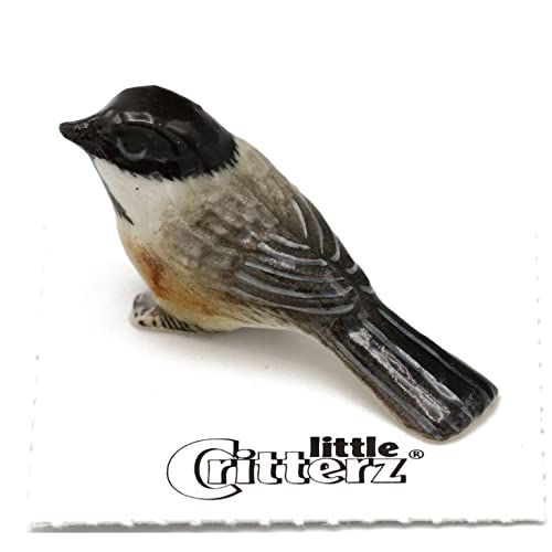 Little Critterz Chickadee BeeBay - Porcelain Bird Figurine