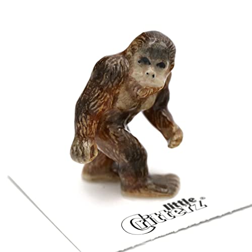 Little Critterz Cryptozoology - Sasquatch Bigfoot - Home Decor Animal Miniature Porcelain Figurine