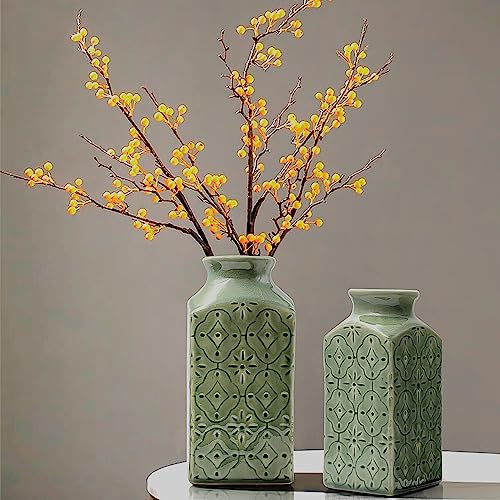 LIZOFER Ceramic Vase Set for Home Decor