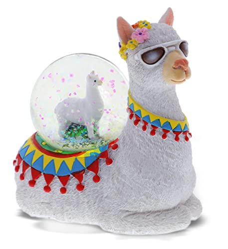 Llama Snow Globe Decor