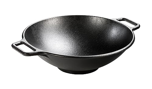 Lodge 14 Inch Seasoned Cast Iron Wok