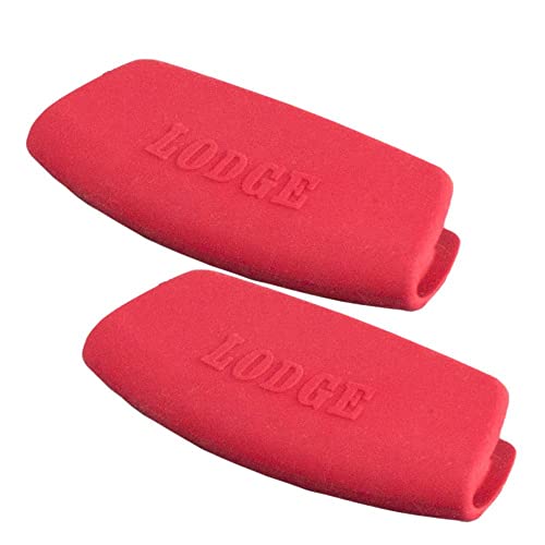 Lodge Bakeware Silicone Grips, Red, Set of 2