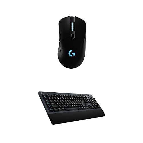 Logitech G G703 6-Button Wireless Gaming Mouse, USB Black & Logitech G G613 Lightspeed Wireless Gaming Keyboard, Black