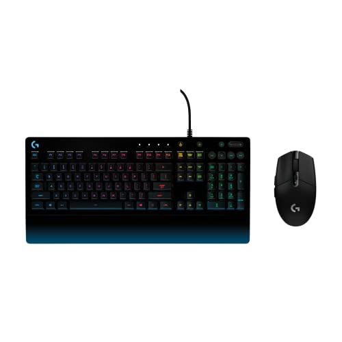  Logitech G203 Wired Gaming Mouse + G213 Prodigy Gaming Keyboard  Bundle - Black : Video Games