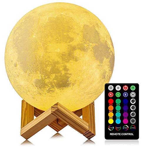 LOGROTATE 3D Print LED Moon Lamp