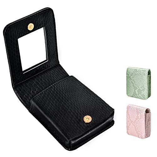 Lolalet Lipstick Case with Mirror - Black