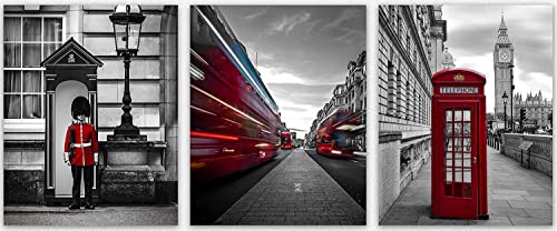 London City Wall Decor Photos Set of 3 Art Prints