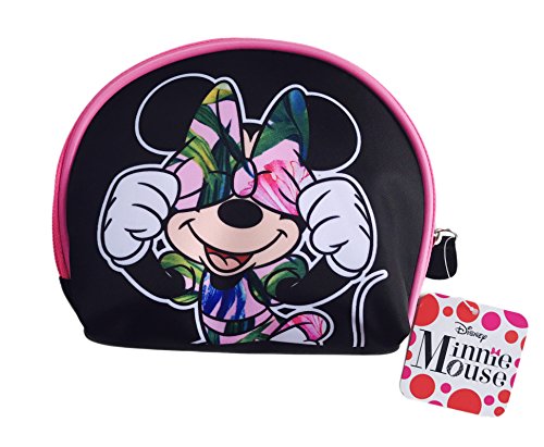 London SOHO New York Disney Minnie Mouse Round Top Cosmetic Bag