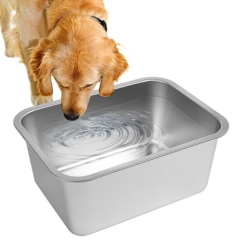Lonepetu 3 Gallons Large Dog Water Bowl