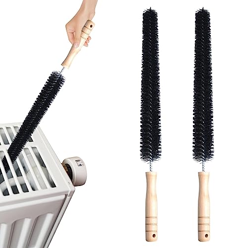Long Flexible Radiator Cleaning Brush with Wooden Handle