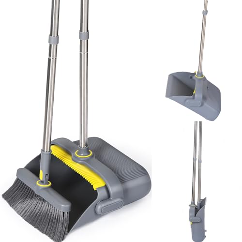 Long Handle Broom and Dustpan Set