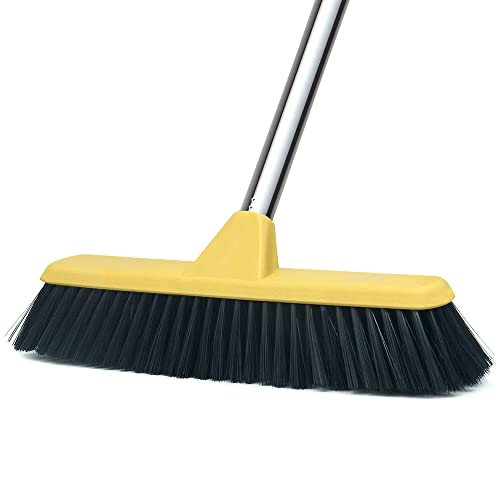 Long Handle Push Broom - Easy and Efficient Floor Cleaning