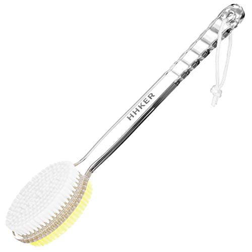 Long Handle Shower Brush with Soft Nylon Bristles
