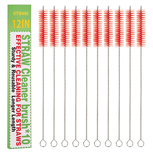 Long Straw Cleaner Brush Set - 10-Piece