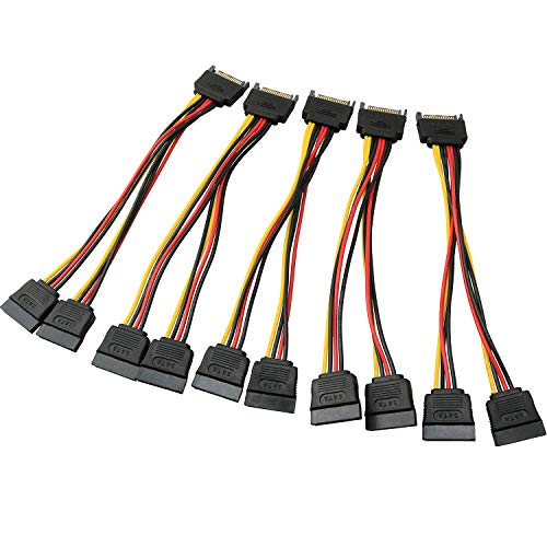 Longdex SATA Power Extension Cable 5PCS