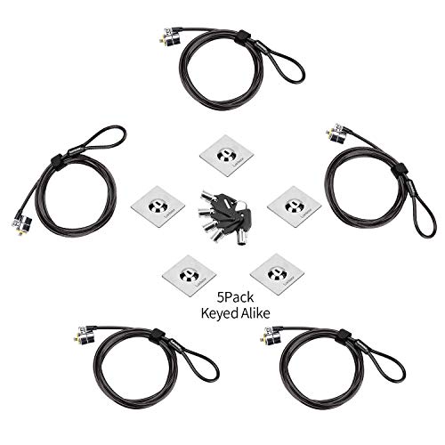 LORADAR 5Pack Laptop Cable Lock