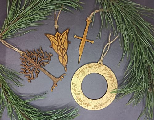 Lord of the Rings Inspired Christmas Ornament