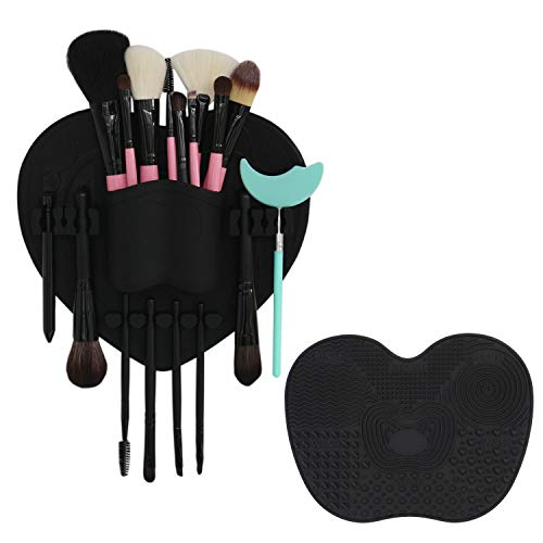 LORMAY Silicone Makeup Brush Organizer + Makeup Brush Cleaner Mat