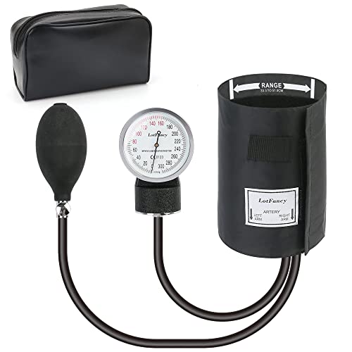 LotFancy Aneroid Sphygmomanometer: Professional Manual Blood Pressure Monitor