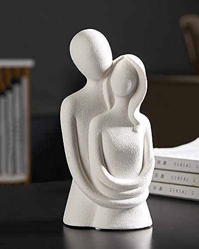 Love Statue Hugging Couple Ceramic Decor