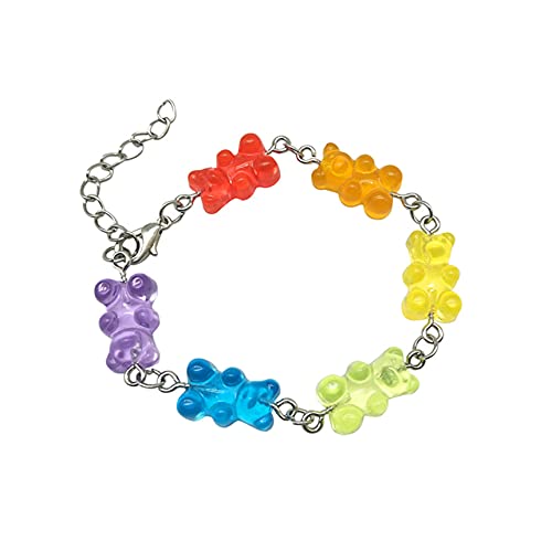 Lovely Candy Color Bear Bracelet