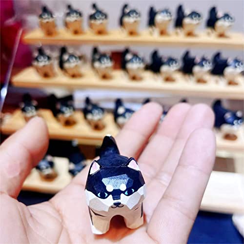 Lovely Mini Carved Husky Dog Figurine