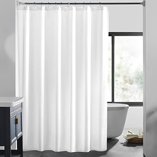 LOVTEX White Fabric Shower Curtain Liner