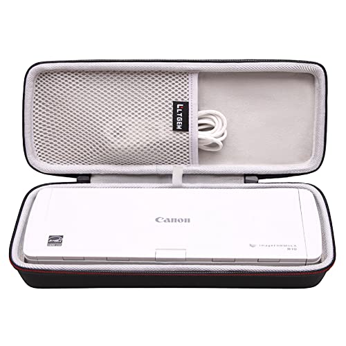 LTGEM EVA Hard Case for Canon imageFORMULA R10 Portable Document Scanner - Protective Carrying Storage Bag