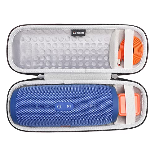 Custodia Rigida Khanka Per JBL Charge 6 | EVA Antiurto Con Tracolla, Protezione Da Viaggio (Rosso)