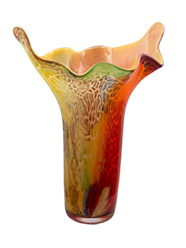 Lucero Hand Blown Art Glass Vase