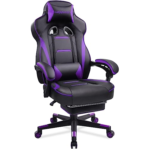 LUCKRACER Gaming Chair with Footrest