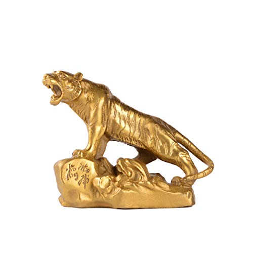 Lucky Tiger Brass Figurine