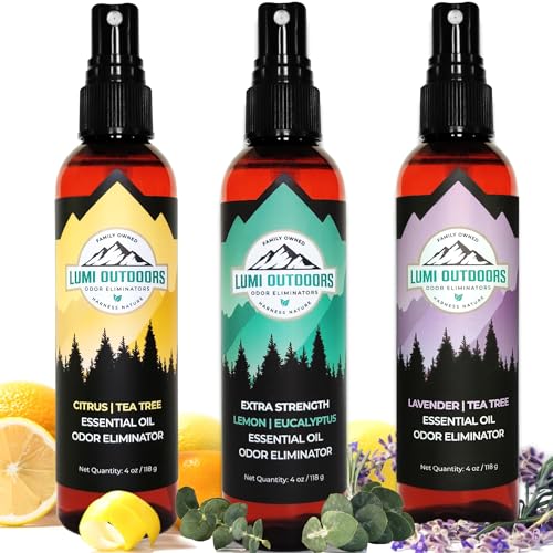 Lumi Outdoors Shoe Deodorizer Spray 3 Pack Bundle