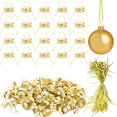 1/2 gold ornament caps (50 pk.)
