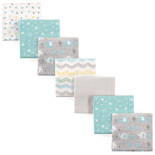 Luvable Friends Baby Flannel Receiving Blankets 7-Pack