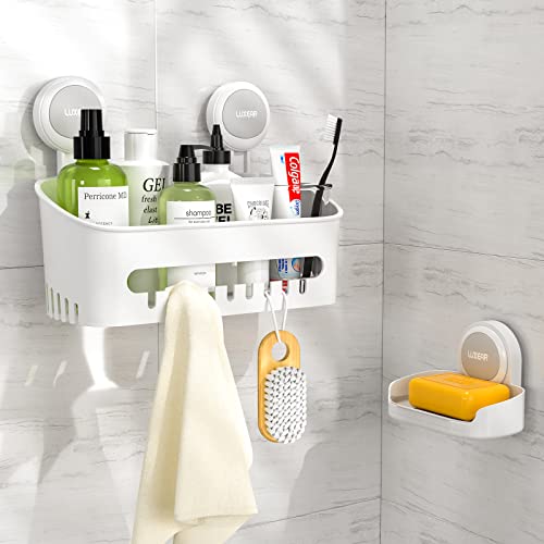 GeekDigg 2 Pack Corner Shower Caddy, Transparent Acrylic Shower