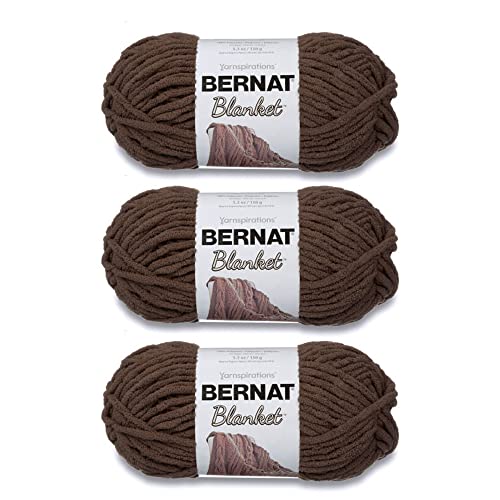 Luxurious and Cozy Bernat Blanket Taupe Yarn