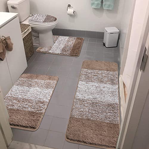 Luxurious Bathroom Rug Set with Non-Slip Absorbent Design