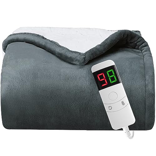Luxurious Heated Throw Blanket with 10 Heating Levels
