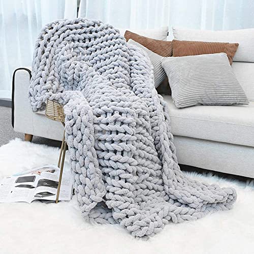 Luxury Chunky Knit Chenille Bed Blanket