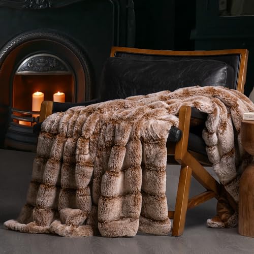 Luxury Cozy Fluffy Channel Blanket